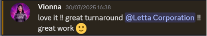 Astrocade: “Love it!! Great turnaround, great work”